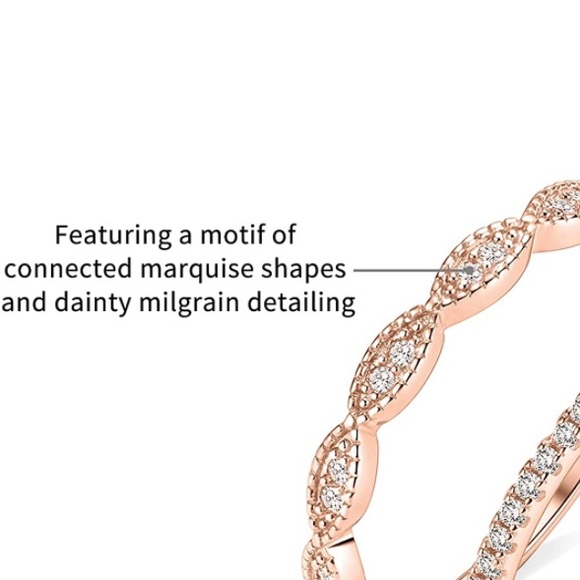 18k Diamond Rose Gold Band Set - Picture 9 of 11